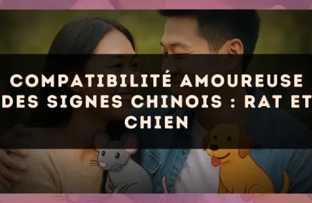 Compatibilité amoureuse des signes chinois : Rat et Chien