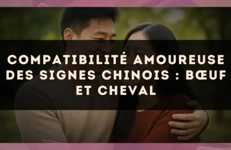 Compatibilité amoureuse des signes chinois : Bœuf et Cheval