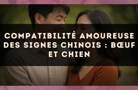 Compatibilité amoureuse des signes chinois : Bœuf et Chien