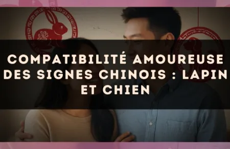 Compatibilité amoureuse des signes chinois : Lapin et Chien