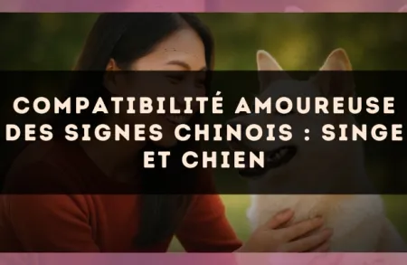 Compatibilité amoureuse des signes chinois : Singe et Chien