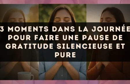 3 moments dans la journée pour faire une pause de gratitude silencieuse et pure