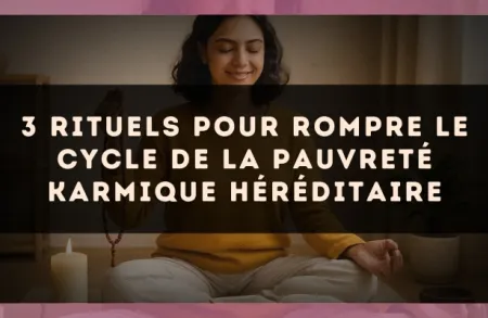 3 rituels pour rompre le cycle de la pauvreté karmique héréditaire