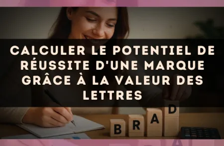 Calculer le potentiel de réussite d'une marque grâce à la valeur des lettres