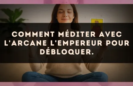 Comment méditer avec l'arcane L'Empereur pour débloquer.