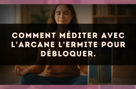 Comment méditer avec l'arcane L'Ermite pour débloquer.