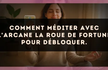 Comment méditer avec l'arcane La Roue de Fortune pour débloquer.