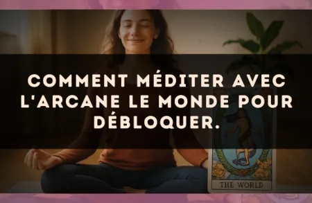 Comment méditer avec l'arcane Le Monde pour débloquer.