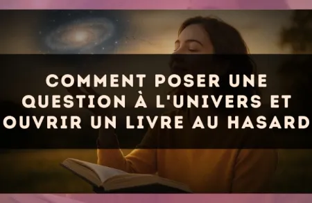 Comment poser une question à l'univers et ouvrir un livre au hasard