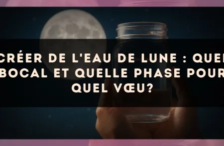 Créer de l'eau de lune : quel bocal et quelle phase pour quel vœu?