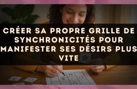 Créer sa propre grille de synchronicités pour manifester ses désirs plus vite