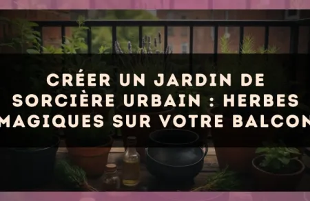 Créer un jardin de sorcière urbain : herbes magiques sur votre balcon
