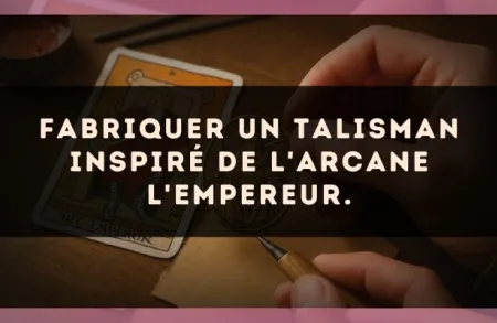 Fabriquer un talisman inspiré de l'arcane L'Empereur.