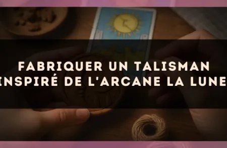 Fabriquer un talisman inspiré de l'arcane La Lune.