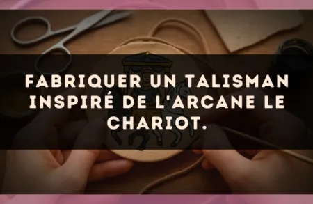 Fabriquer un talisman inspiré de l'arcane Le Chariot.