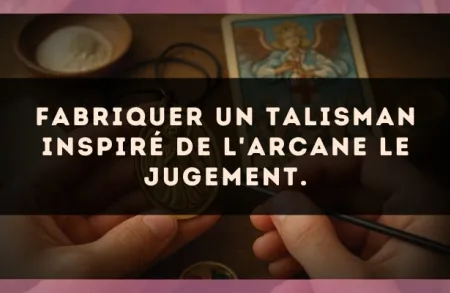 Fabriquer un talisman inspiré de l'arcane Le Jugement.