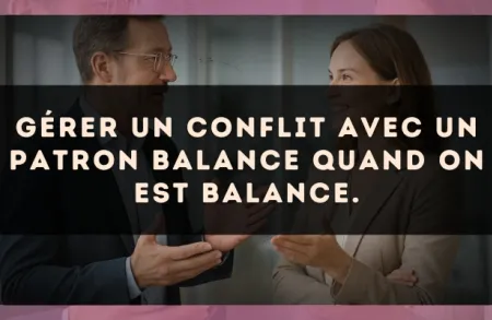 Gérer un conflit avec un patron Balance quand on est Balance.