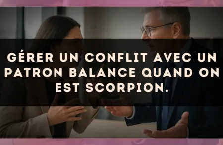 Gérer un conflit avec un patron Balance quand on est Scorpion.