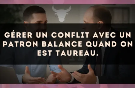 Gérer un conflit avec un patron Balance quand on est Taureau.