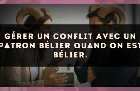 Gérer un conflit avec un patron Bélier quand on est Bélier.