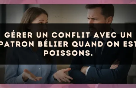 Gérer un conflit avec un patron Bélier quand on est Poissons.