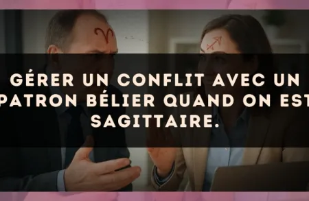 Gérer un conflit avec un patron Bélier quand on est Sagittaire.