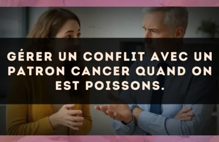 Gérer un conflit avec un patron Cancer quand on est Poissons.