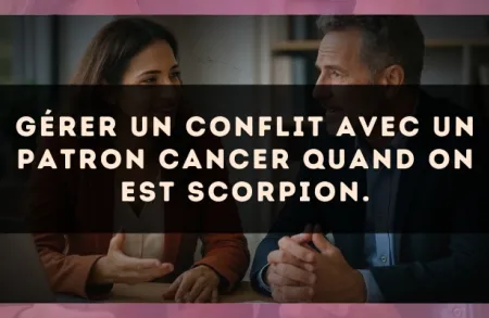 Gérer un conflit avec un patron Cancer quand on est Scorpion.