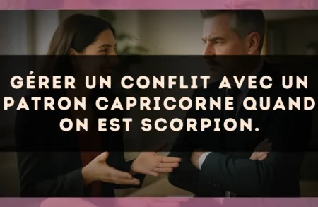Gérer un conflit avec un patron Capricorne quand on est Scorpion.