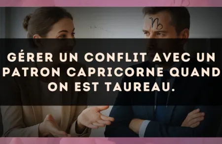 Gérer un conflit avec un patron Capricorne quand on est Taureau.