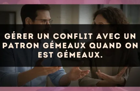 Gérer un conflit avec un patron Gémeaux quand on est Gémeaux.