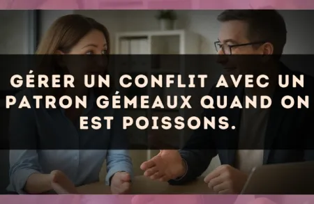 Gérer un conflit avec un patron Gémeaux quand on est Poissons.
