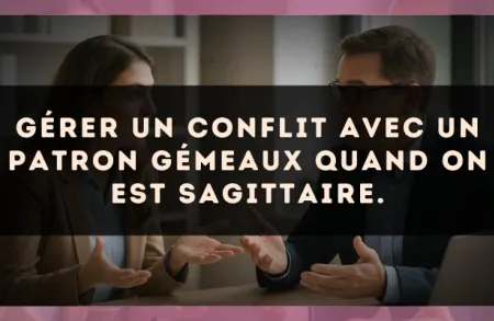 Gérer un conflit avec un patron Gémeaux quand on est Sagittaire.