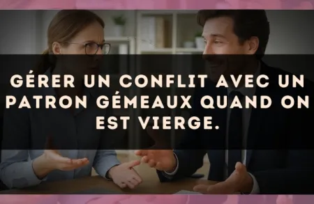 Gérer un conflit avec un patron Gémeaux quand on est Vierge.