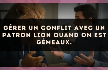 Gérer un conflit avec un patron Lion quand on est Gémeaux.
