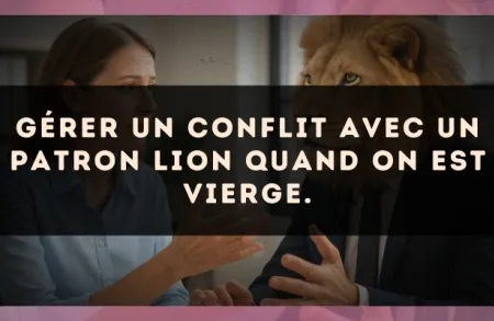 Gérer un conflit avec un patron Lion quand on est Vierge.