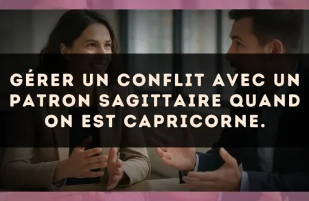 Gérer un conflit avec un patron Sagittaire quand on est Capricorne.