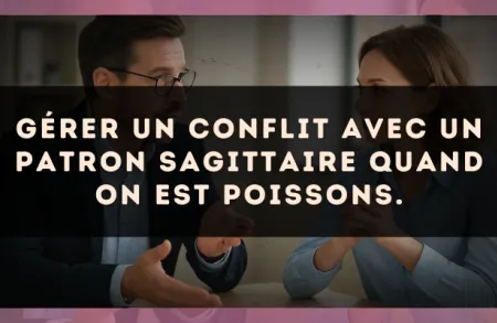 Gérer un conflit avec un patron Sagittaire quand on est Poissons.