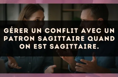 Gérer un conflit avec un patron Sagittaire quand on est Sagittaire.