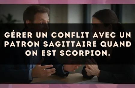 Gérer un conflit avec un patron Sagittaire quand on est Scorpion.