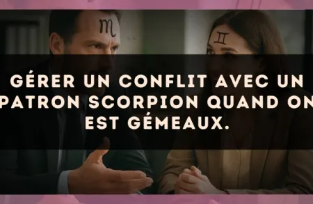 Gérer un conflit avec un patron Scorpion quand on est Gémeaux.