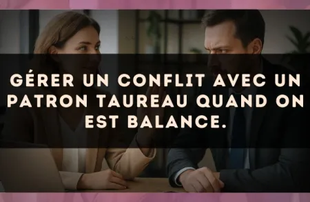 Gérer un conflit avec un patron Taureau quand on est Balance.
