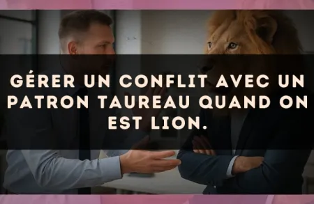 Gérer un conflit avec un patron Taureau quand on est Lion.