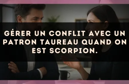 Gérer un conflit avec un patron Taureau quand on est Scorpion.