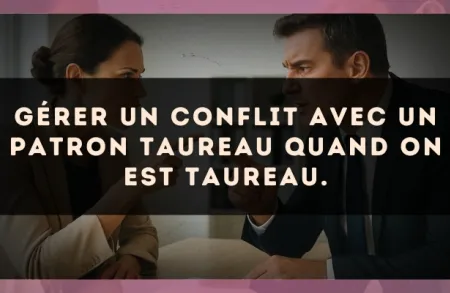 Gérer un conflit avec un patron Taureau quand on est Taureau.