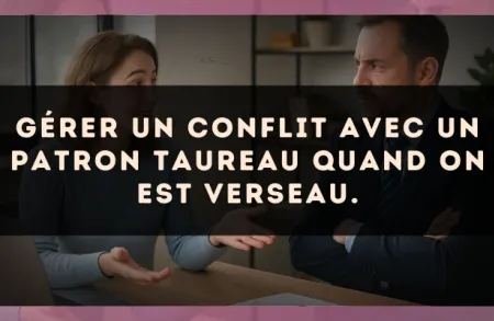 Gérer un conflit avec un patron Taureau quand on est Verseau.