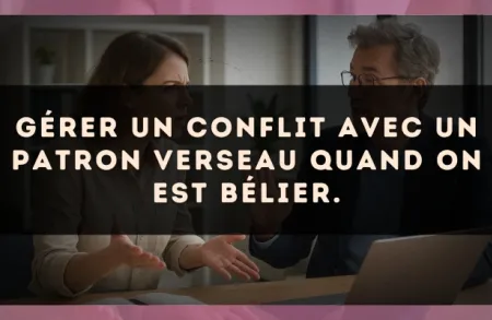 Gérer un conflit avec un patron Verseau quand on est Bélier.