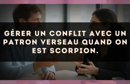 Gérer un conflit avec un patron Verseau quand on est Scorpion.