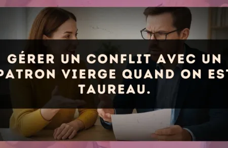 Gérer un conflit avec un patron Vierge quand on est Taureau.