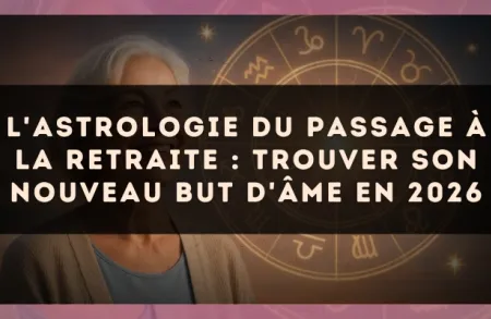 L'astrologie du passage à la retraite : trouver son nouveau but d'âme en 2026